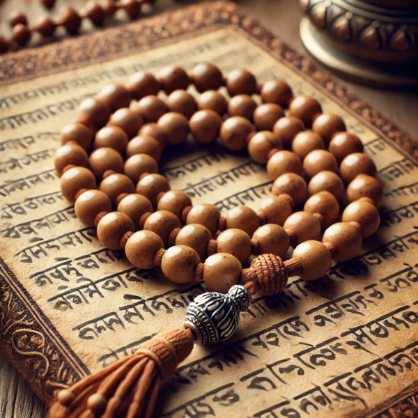 Tulsi Mala – Sacred Basil Beads for Meditation & Chanting - Image 2